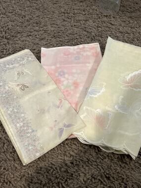 Three Japanese Handkerchiefs